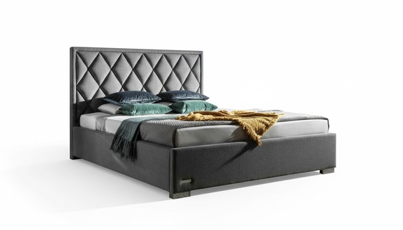 Designer Bett Textil Schlafzimmer Design MÃ¶bel Luxus Betten Polster Gestell Neu