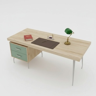 Designer braun Luxus Schreibtisch BÃ¼romÃ¶bel Holz Tische neu