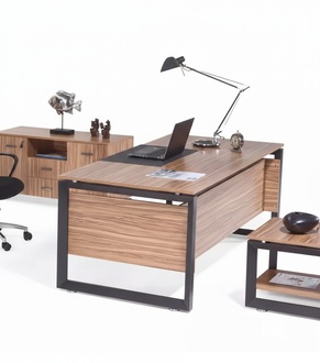 Designer Brauner Schreibtisch Luxus BÃ¼romÃ¶bel Holz Stilvolle Einrichtung