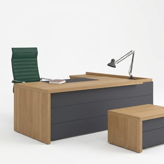 Designer BÃ¼ro Eckschreibtisch Chefschreibtische ArbeitszimmermÃ¶bel