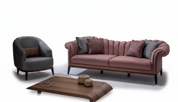 Designer Couchen Sofas Garnitur Sofa 3 Sitzer + 1 Sitzer Sofagarnitur Polster