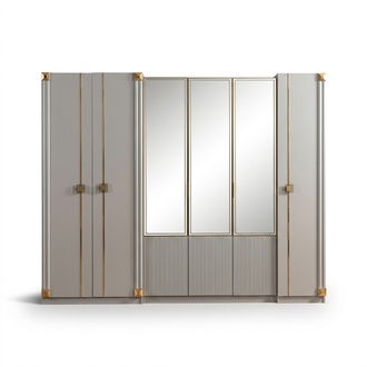 Designer Kleiderschrank Schlafzimmer LuxuriÃ¶se SchrÃ¤nke Stil HolzmÃ¶bel