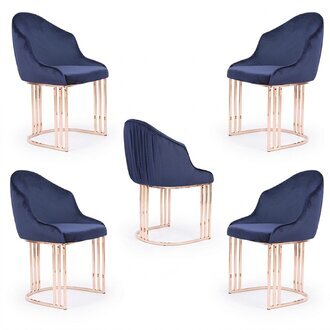 Designer Sessel luxus Ess Zimmer 4x Stuhl StÃ¼hle Polster Textil Modern