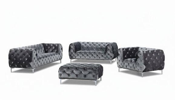 Designer Luxus Wohnlandschaft Chesterfield Polster Sofa Sitz Couch