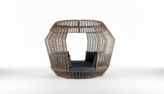 Designer MÃ¶bel Hochwertig Gartensofa Polster Braun Sofas Terrasse Couchen