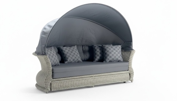 Designer MÃ¶bel Hochwertig Gartensofa Polster Grau Sofas Terrasse Couchen