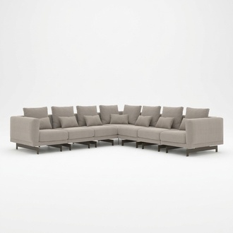 Designer PolstermÃ¶bel Ecksofa L-Form Einrichtung Garnitur Textil