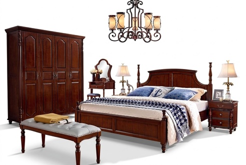 Designer Schlafzimmer MÃ¶bel 5tlg Set Bett Nachttische Kleiderschrank
