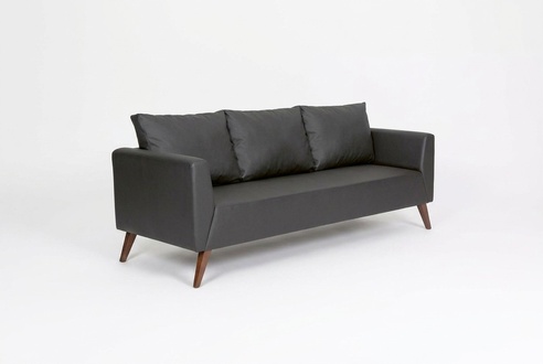 Designer Sofa Schwarze Couch BÃ¼romÃ¶bel Luxus ArbeitszimmermÃ¶bel