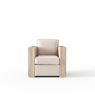 Designer Wohnzimmer Einrichtung Sessel Einsitzer Polster Sofa Couch