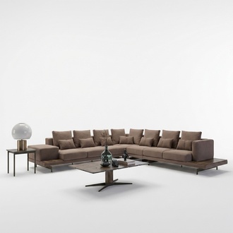 Designer Wohnzimmer Set 3tlg PolstermÃ¶bel Ecksofa L-Form Couchtisch