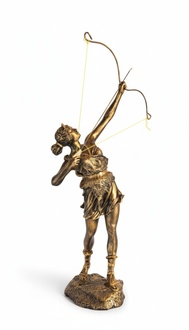 Diana Göttin Bogen Pfeil XXL Designer Statue Skulptur Figur Statuen