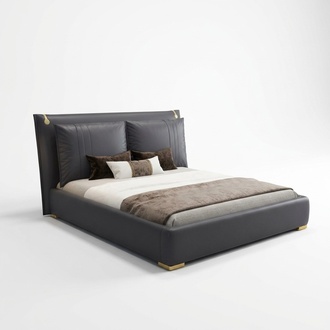 Doppelbett Bett Ehebett Design Luxus Luxur Designbett Textil Betten