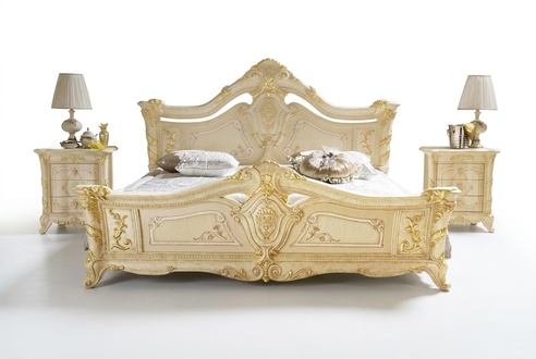 Doppelbett Betten Schlafzimmer MÃ¶bel Massivholz MobilPiu Luxus Bett