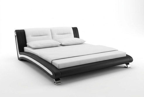 DOPPELBETT DESIGN BETT Betten LEDERBETT POLSTERBETT Ehe XXL 140 160 180x200 cm