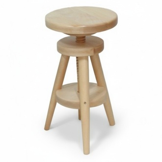 Drehhocker Barhocker Holz hÃ¶henverstellbar SitzmÃ¶bel Schemel Arbeitshocker neu