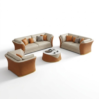Dreisitzer Italienische Stil MÃ¶bel Sofa 3 Sitzer Modernes Sofa Ledersofa
