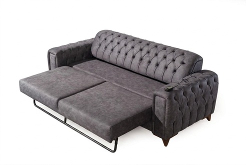 Dreisitzer Sofa 3 Sitzer Sofas Sessel Stoff Couch MÃ¶bel Textil Farbe Grau