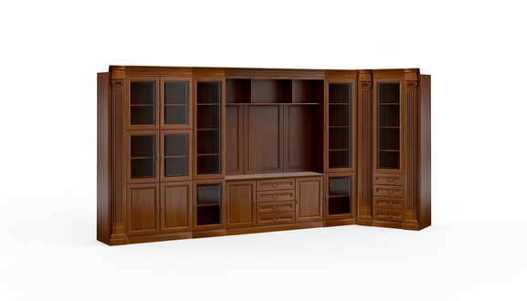 Dunkelbrauner Eckschrank BÃ¼romÃ¶bel Designer BÃ¼roschrÃ¤nke Luxus Schrank
