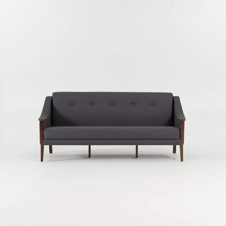 Dunkelgrauer Designer Sofa Dreisitzer Couch PolstermÃ¶bel BÃ¼roeinrichtung
