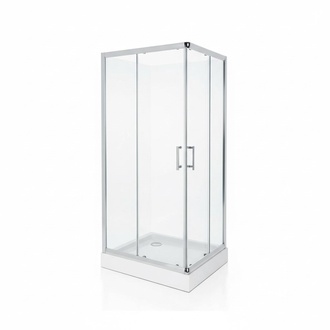 Dusche Duschkabine Duschraum Eckdusche Duschabtrennung Schiebetür 130x100 cm