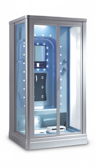 Duschkabine Hydromassage-Dusche Massage Multifunktionsdusche 135x95 cm