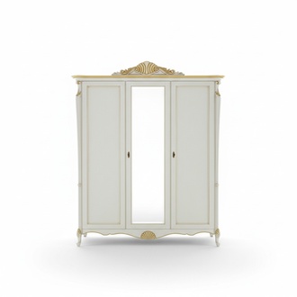 Echtholz Kleiderschrank Italienische Stil MÃ¶bel Schlafzimmer Schrank Echtholz Neu