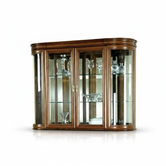 Echtholz Vitrine HÃ¤ngevitrine Wandvitrine Klassischer Designer Spiegel - Z-W3