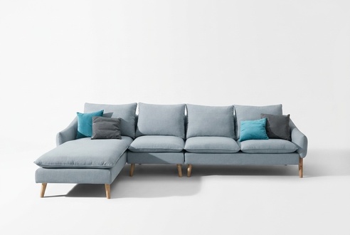 Eck Sofa Textil Sofa Polster Sitz Couchen Sofas Wohnzimmer MÃ¶bel Stoff
