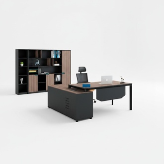 Ecke Schreibtisch BÃ¼rotisch Arbeitstisch BÃ¼ro Tisch Schwarz Holz