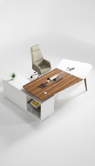 Ecke Schreibtisch BÃ¼rotisch Arbeitstisch BÃ¼ro Tisch WeiÃ Holz Design