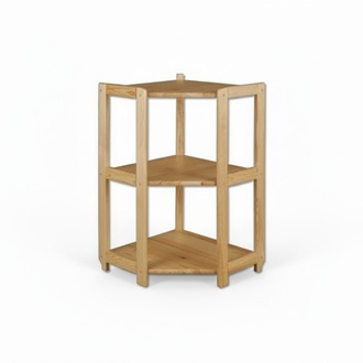 Eckregal BÃ¼cherregal Wohnzimmer Wand Regal Echtes Holz Regale Eckregale BÃ¼ro Neu