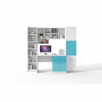 Eckschrank BÃ¼cherschrank Schrank Regal Holz fÃ¼r Kinderzimmer Jugendzimmer MÃ¶bel