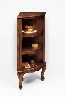Eckschrank Regal Ecke BÃ¼cherregal Wand Ecke Regal Holz SchrÃ¤nke Design Barock