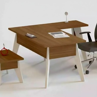 Eckschreibtisch Designer HolzmÃ¶bel BÃ¼rotisch Arbeitszimmer Tisch Neu
