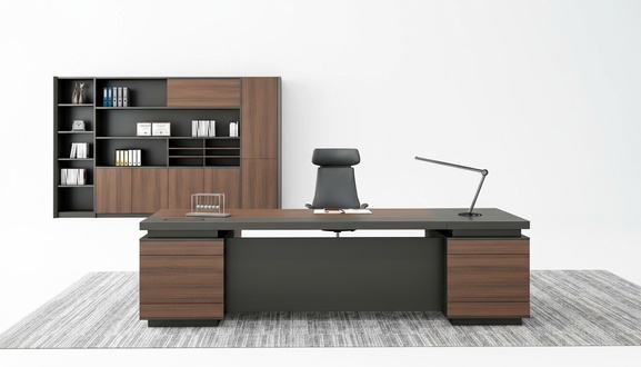 Eckschreibtisch Kabelkanal Home Office Tisch groÃ Chef Tische Schreibtisch