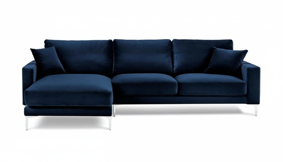 Ecksofa Blau Wohnlandschaft Couch Eckgarnitur Polster Italienische MÃ¶bel Design