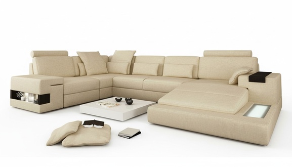 Ecksofa Couch Polster Couchen Neu Eck U Form Sofa Wohnlandschaft MÃ¶bel Sofas Neu