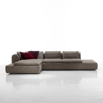Ecksofa Couch Polsterung Couchen Sofa L-Form MÃ¶bel Grau Sofas Leder
