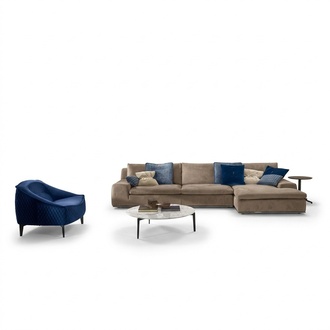 Ecksofa L Form Couch Luxus Italienische MÃ¶bel Sofa Grau PRIANERA Wohnzimmer