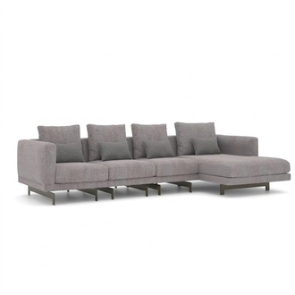 Ecksofa L-Form Relax Wohnzimmer Grau Eck Garnitur Polstersofa MÃ¶bel