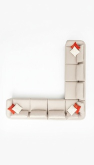 Ecksofa Sofa LForm Luxus Wohnzimmer Beige Polster Sofa MÃ¶bel 402x402cm