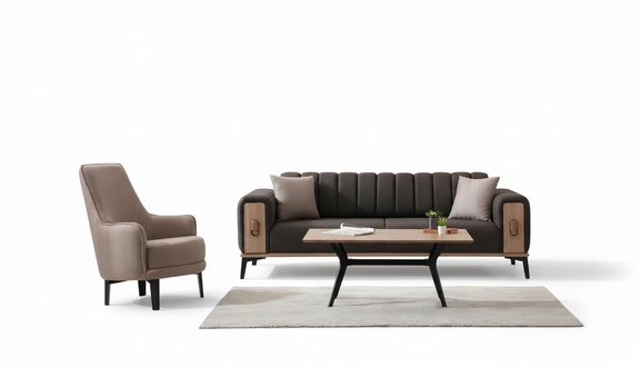 Edle Sofagarnitur Moderne Couchen Dreisitzer Sessel Sofas Luxus MÃ¶bel