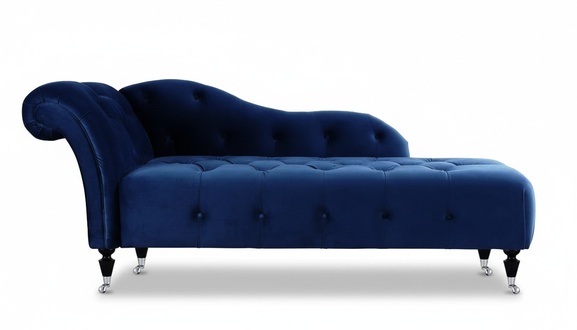 Elegante Liege Chesterfield Liegen mit KnÃ¶pfen Samt Chaiselounge Chaiselongue
