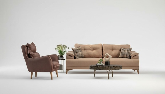Elegante Sofagarnitur 3+1 Sitzer Komfort und Moderner Stil fÃ¼r Ihr Wohnzimmer