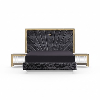 Elegantes weiÃes SchlafzimmermÃ¶bel-Set aus Holz mit modernen Design