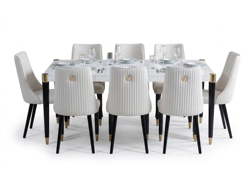 Ess Gruppe Holz Tisch Tische 7tlg Komplett Set Esstisch 6x StÃ¼hle Esszimmer Set