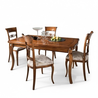 Essgarnitur Esstisch 4 x StÃ¼hle Set Klassischer Essgruppe 5tlg. Tische