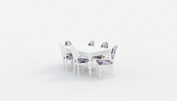 Esstisch 6x StÃ¼hle Essgruppe Esszimmer Set Klassischer Tisch 7tlg Set Stuhl neu