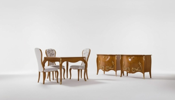 Esstisch Esszimmer Braun Essgruppe Klassischer Tisch 4x StÃ¼hle Set 6tlg
